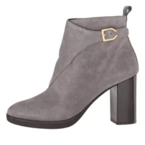 Cole Haan Women's Harrington Grand Riding Bootie, Boot sz 7 gray suede - Picture 1 of 9